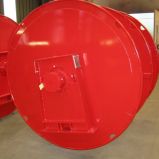 NET DRUM EQUIPPED WITH HYDRAULIC MOTOR INSIDE THE BARREL