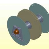 NET DRUM EQUIPPED WITH HYDRAULIC MOTOR INSIDE THE BARREL